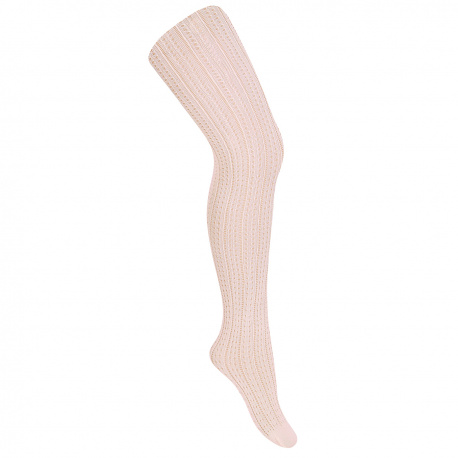 CÓNDOR Dierkované silonky ružové Openwork pantyhose pink 4579 | Welcomebaby.sk
