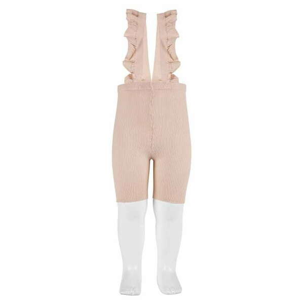 CÓNDOR Šortky s volánovými trakmi ružové nude Cycling leggings 2401 | Welcomebaby.sk