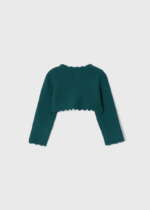 MAYORAL Bolerko s jemným vzorom tmavozelené Cardigan baby dark green 308 | Welcomebaby.sk