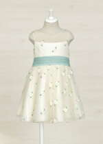 ABEL & LULA Tylové kvetované šaty Tulle dress anise white 5035 | Welcomebaby.sk