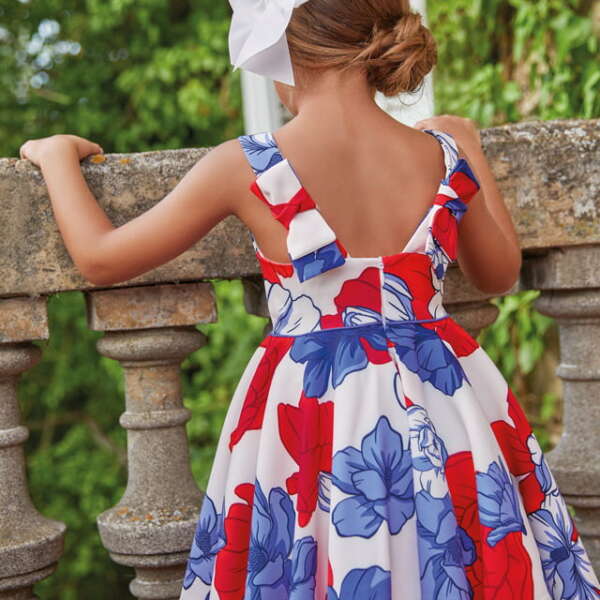 ABEL & LULA Kvetované šaty červené Flower dress red 5048 | Welcomebaby.sk