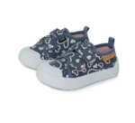 DD STEP Plátenky modré so srdiečkami na suchý zips Shoes hearts royal blue CSG 369A | Welcomebaby.sk
