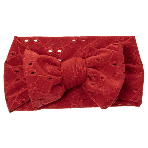 W BABY Vyšívaná čelenka červená pre bábätká Embroidered headband red | Welcomebaby.sk