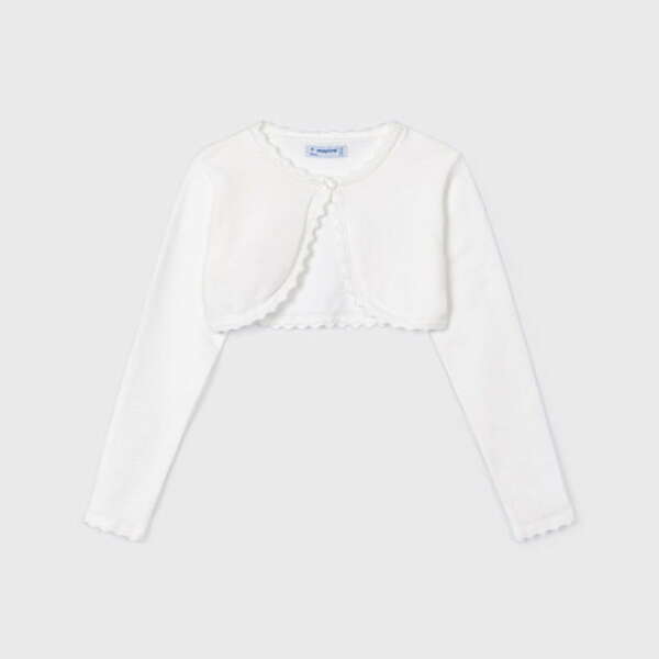 MAYORAL Bolerko s jemným vzorom crudo Cardigan with a delicate pattern 320 | Welcomebaby.sk