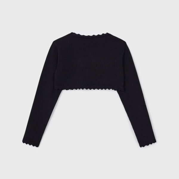 MAYORAL Bolerko s jemným vzorom čierne Cardigan with a delicate pattern black 320 | Welcomebaby.sk