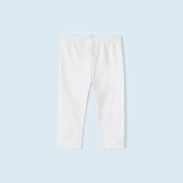 MAYORAL Krátke biele legíny Short leggings white 723 | Welcomebaby.sk