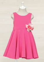 Abel & Lula Točivé šaty ružové v páse s kvetom Dress pink 5049 | Welcomebaby.sk