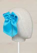 ABEL & LULA Mašľa do vlasov modrá Bow hair blue 5434 | Welcomebaby.sk