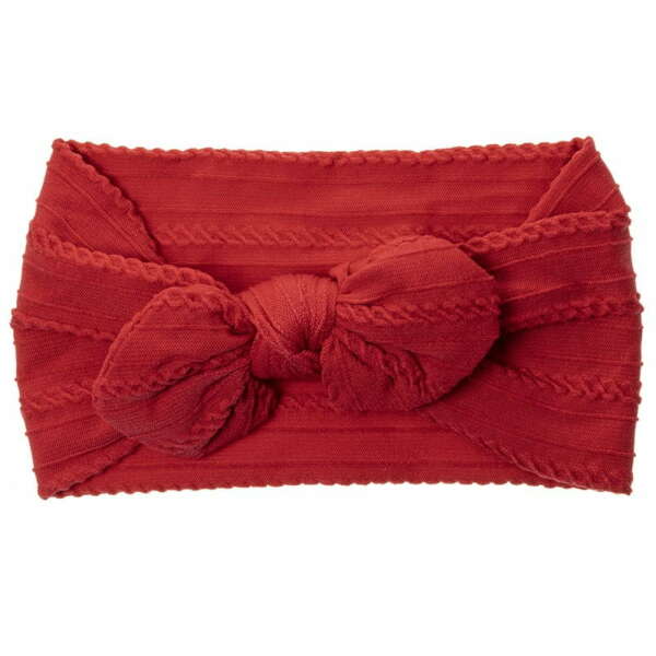 Vzorovaná baby čelenka pre bábätká červená Baby headband textured red | Welcomebaby.sk