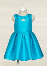 ABEL & LULA Sviatočné šaty modré s mašľou Plain dress blue turquoise 5054 | Welcomebaby.sk