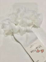 MEIA PATA Podkolienky s tylovým volánom biele Knee high socks dancers tulle white 1061M | Welcomebaby.sk