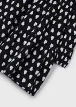 MAYORAL Dievčenské šaty so srdiečkami a s kabelkou čierne Patterned dress with bag black 4932 – Obrázok 5