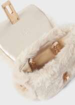 ABEL & LULA Dievčenská kožušinová kabelka béžová Faux fur handbag beige 5991 – Obrázok 5