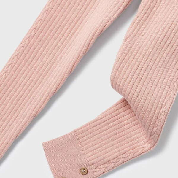 MAYORAL Dievčenské pletené telové rebrované legíny Ribbed leggings nude 10582 | Welcomebaby.sk