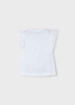 MAYORAL Dievčenské tielko s výšivkou biele Girl crochet detail top white 3010 – Obrázok 2