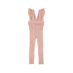 CÓNDOR Pančuchy na traky staroružové old rose s volánom bez nožičiek Flounced Suspender Cotton Leggings 2401 | Welcomebaby.sk