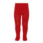 CÓNDOR Rebrované pančuchy 550 červené Basic Rib Tights red 2016 | Welcomebaby.sk