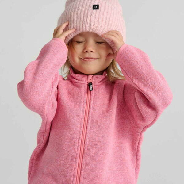 REIMA Dievčenská rebrovaná zimná čiapka Pilvinen ružová Hat pale rose 5300091B | Welcomebaby.sk