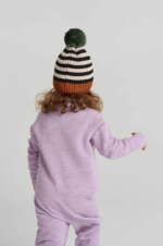 REIMA Detská rebrovaná čiapka s brmbolcom Tipla hnedá Hat with pompom cinnamon brown 5300119B – Obrázok 5