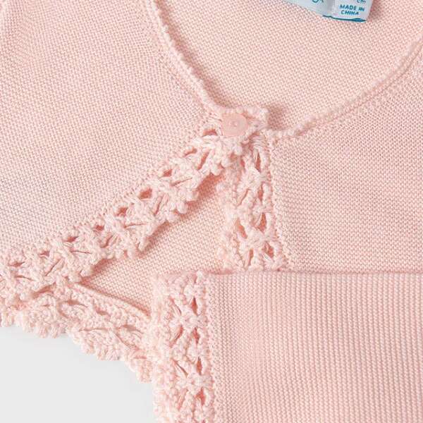 ABEL & LULA Bolerko marhuľové Knit bolero cake 5365 | Welcomebaby.sk