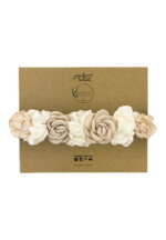 JAMIKS Čelenka s kvetmi CAMI béžová Headband with flowers beige JLG027 | Welcomebaby.sk