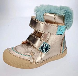 DD Step dievčenské zlaté čižmy s kožušinou | Welcomebaby.sk