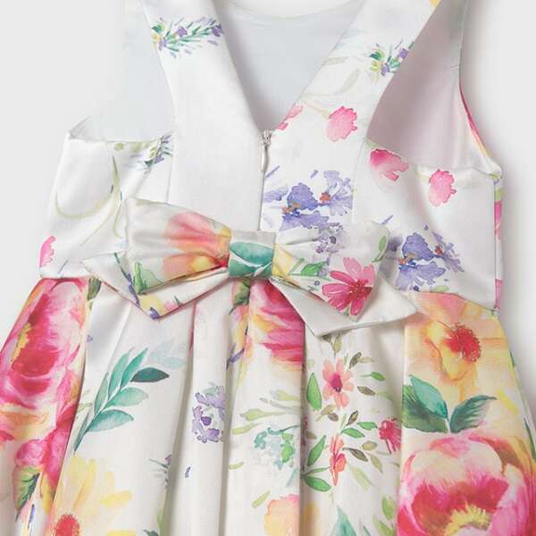 ABEL & LULA Spoločenské kvetované šaty Stamp mikado dress flowers 5070 | Welcomebaby.sk