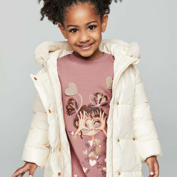 MAYORAL Dievčenské teplákové šaty s potlačou ružové Girl Jumper Dress rose 4933 | Welcomebaby.sk