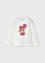 MAYORAL Legínový set 4724 tričko s dlhým rukávom Girls 3 piece set cherry – Obrázok 2