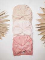 JAMIKS Turban s mašľou AZARA ružový Turban with bow rosa JZH023 – Obrázok 2
