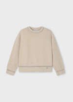 MAYORAL Dievčenský sveter cez hlavu béžový Fur jumper beige 4353 | Welcomebaby.sk