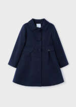 MAYORAL Dievčenský kabát tmavomodrý Coat blue 4484 | Welcomebaby.sk