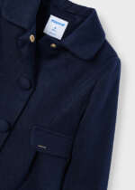 MAYORAL Dievčenský kabát tmavomodrý Coat blue 4484 | Welcomebaby.sk