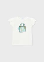 MAYORAL Tričko s krátkym rukávom 3002 Print tshirt natur lake | Welcomebaby.sk