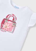 MAYORAL Tričko s krátkym rukávom 3002 Print tshirt white | Welcomebaby.sk