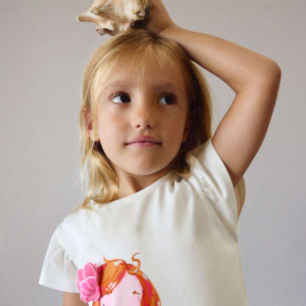 MAYORAL Tričko s krátkym rukávom 3007 Print tshirt white | Welcomebaby.sk