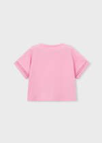MAYORAL Tričko s krátkym rukávom 3012 Girl's knotted T-shirt candy | Welcomebaby.sk