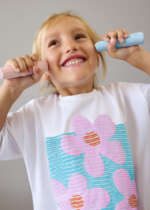 MAYORAL Tričko s krátkym rukávom 3016 Drop shoulder tshirt lila | Welcomebaby.sk