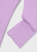 MAYORAL Rebrované legíny 3720 Ribbed flare leggings lila | Welcomebaby.sk