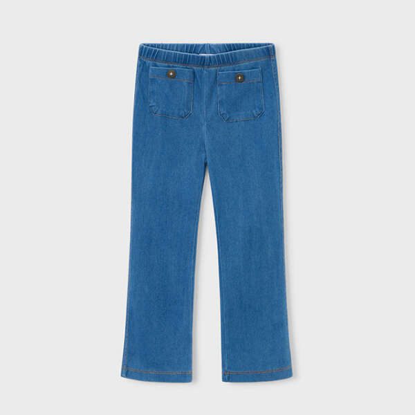 MAYORAL Legíny s vreckami 3721 Flare leggings with pockets denim | Welcomebaby.sk