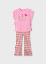 MAYORAL Legínový set s tričkom 3728 Flared leggings set candy | Welcomebaby.sk