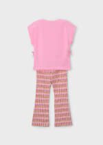 MAYORAL Legínový set s tričkom 3728 Flared leggings set candy | Welcomebaby.sk
