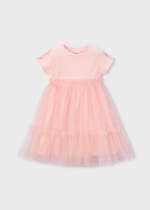 MAYORAL Tylové šaty 3915 Combination dress blossom | Welcomebaby.sk