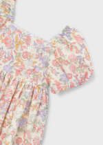 MAYORAL Kvetinové šaty 3928 Puff sleeve floral dress blossom | Welcomebaby.sk