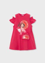 MAYORAL Šaty s kabelkou 3941 Dress with slits and handbag poppy | Welcomebaby.sk