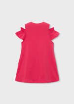 MAYORAL Šaty s kabelkou 3941 Dress with slits and handbag poppy – Obrázok 2