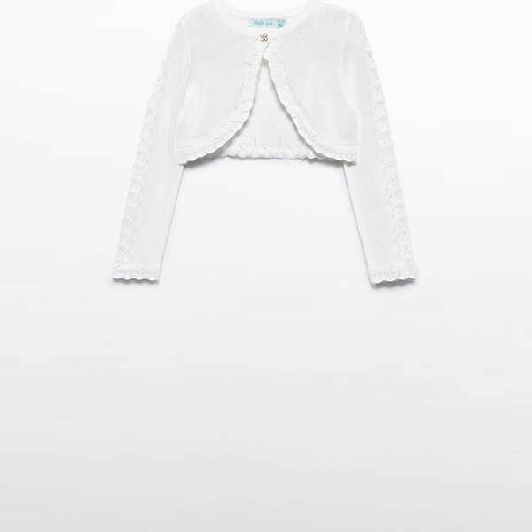 ABEL & LULA Bolerko cream Knit bolero 5304 | Welcomebaby.sk