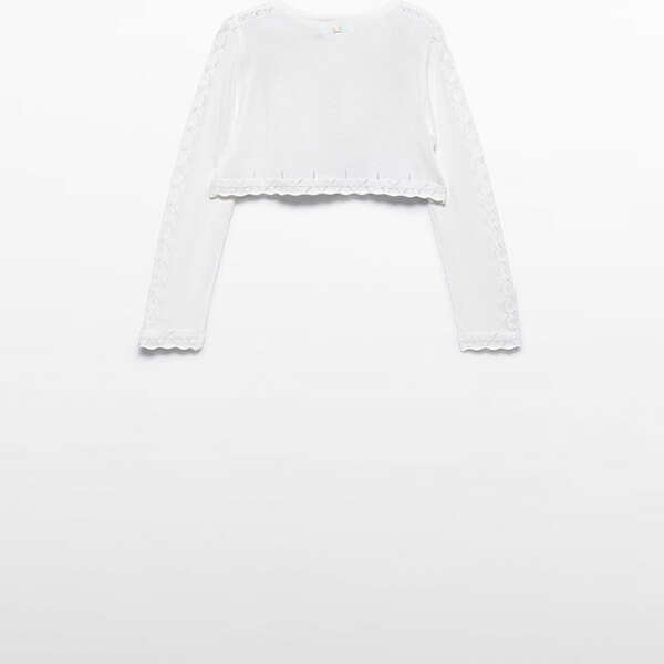 ABEL & LULA Bolerko cream Knit bolero 5304 | Welcomebaby.sk