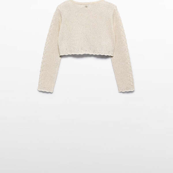 ABEL & LULA Bolerko champagne Knit bolero 5304 | Welcomebaby.sk