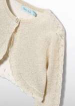 ABEL & LULA Bolerko champagne Knit bolero 5304 | Welcomebaby.sk